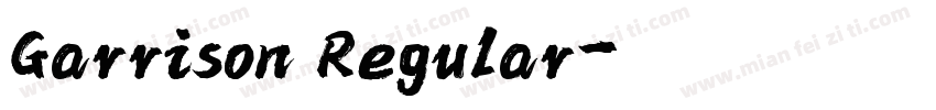 Garrison Regular字体转换